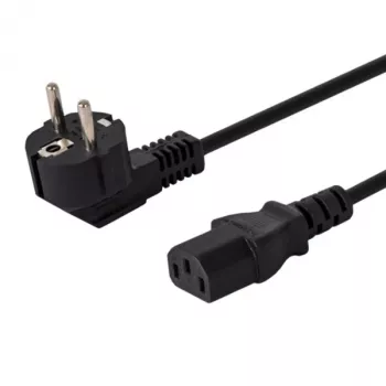 Maitinimo laidas Savio CL-98 juodas 1,8 m IEC C13 maitinimo kištukas E tipas