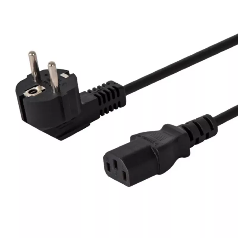 Maitinimo laidas Savio CL-98 juodas 1,8 m IEC C13 maitinimo kištukas E tipas