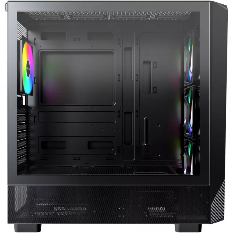 PC korpusas Montech X5 Midi Tower juodas ATX 3x140mm ventiliatoriai