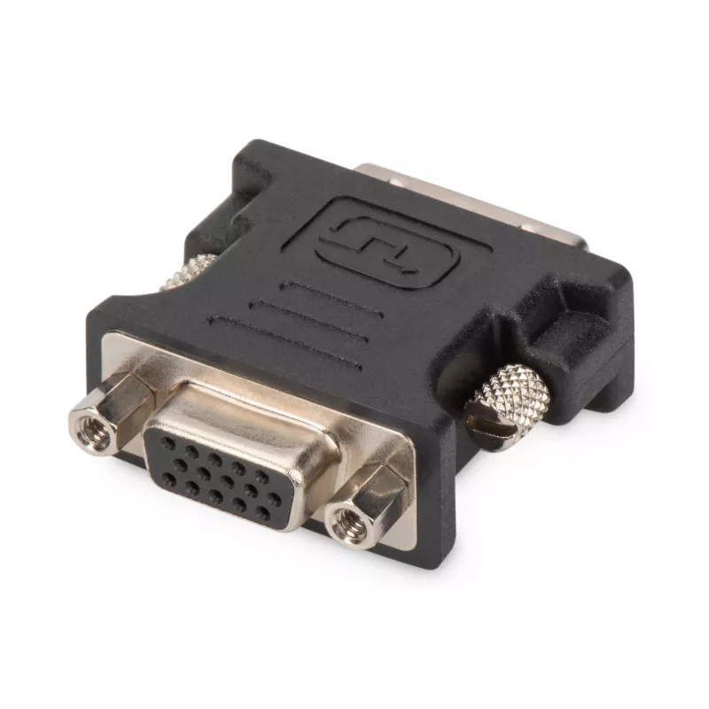 Assmann DVI adapteris. DVI(24+5) - HD15 M/F. DVI-I dviejų kanalų. bl (AK-320504-000-S)
