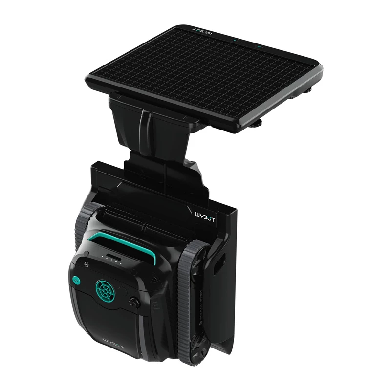 Wybot S2 Solar belaidis baseinų valymo robotas — Wybot S2 Solar baseinų valytuvas, belaidis veikimas