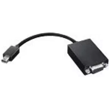 Lenovo 0A36536 vaizdo kabelio adapteris VGA (D-Sub) Mini DisplayPort juodas