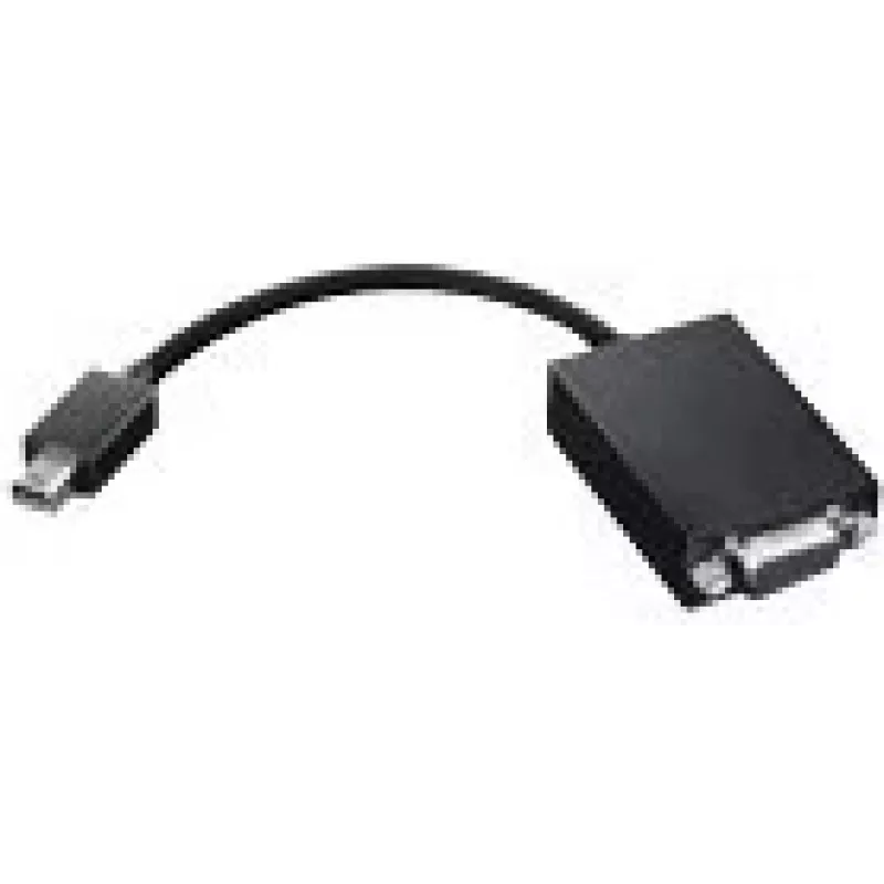 Lenovo 0A36536 vaizdo kabelio adapteris VGA (D-Sub) Mini DisplayPort juodas