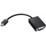 Lenovo 0A36536 vaizdo kabelio adapteris VGA (D-Sub) Mini DisplayPort juodas