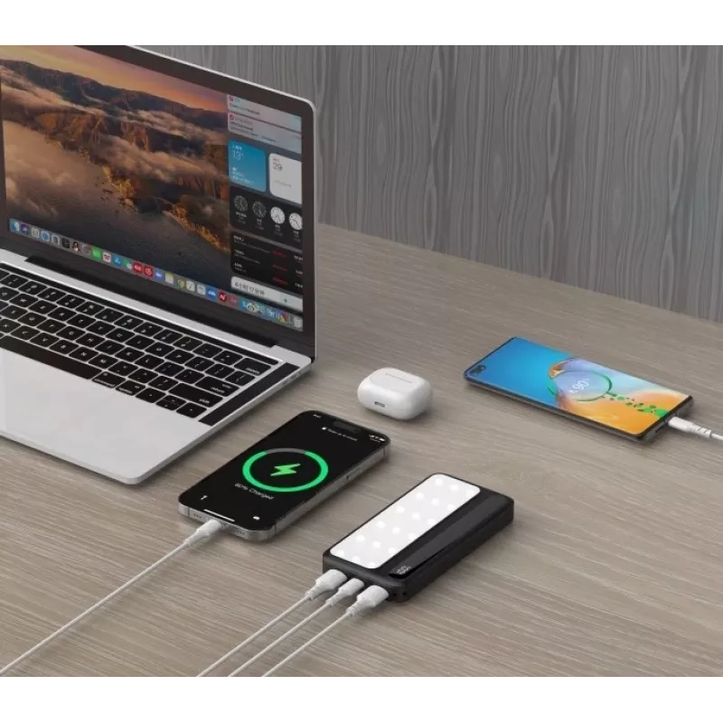 Powerbank P10 LCDPD 10 000 mAh LAMP
