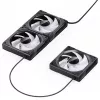 120 mm korpuso ventiliatorius Jonsbo ZK-120B ARGB Juoda, 120 mm, ARGB apšvietimas