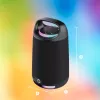 Nešiojamas garsiakalbis MANTA SPK330B Otus — Bluetooth, Karaoke, TWS, SUPERBASS, MIC, USB-C (19×19×33,2 cm)