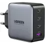 Ugreen 45515B mobiliojo įrenginio įkroviklis Nešiojamasis kompiuteris, Mobilusis telefonas, Nešiojamas kompiuteris, Išorinė baterija, Telefonas Pilka Kintamoji srovė Greitas įkrovimas Vidaus