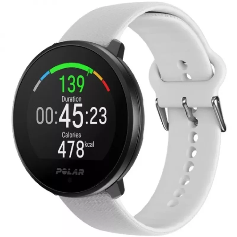 Polar Unite White S-L Silicone Wristband with Pin Buckle
