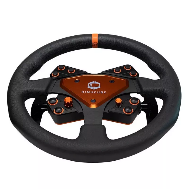 Simucube Tahko vairas, apvalus- 320 mm, oranžinis