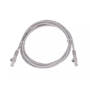 LAN komutacinis kabelis Extralink Cat.5e UTP 2 m, RJ-45 į RJ-45, pilkas