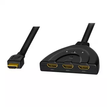 LogiLink - vaizdo/garso skirstytuvas/jungiklis - 3 x HDMI - Stalinis