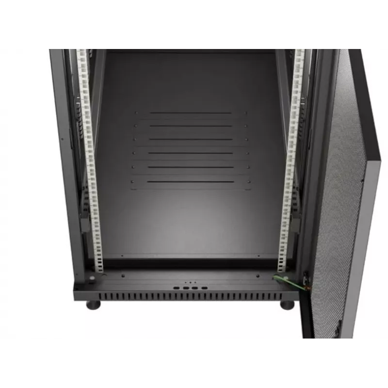 19 colių stovo spinta LANBERG FF01-6222-23B 22U 600x1200 mm juoda, perforuotos durys