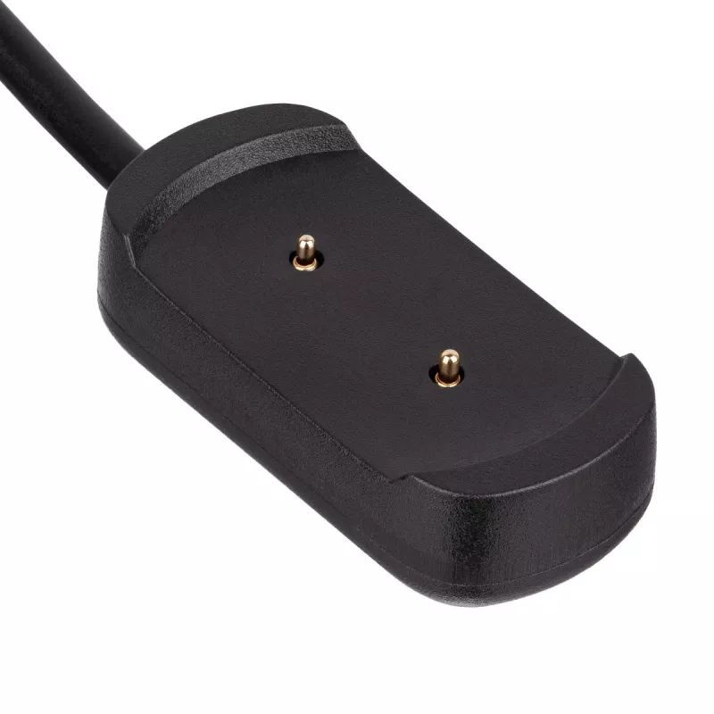 Patalpų įkroviklis Akyga AK-SW-02 išmaniajam laikrodžiui, juodas, USB 5V, 1 m