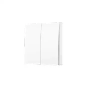 TP-Link Tapo išmanusis šviesos jungiklis 2-jų klavišų 1-rų krypčių, pasviręs valdymas, balta, 91,5 mm, 100,5 mm, 55,5 mm, 200 g