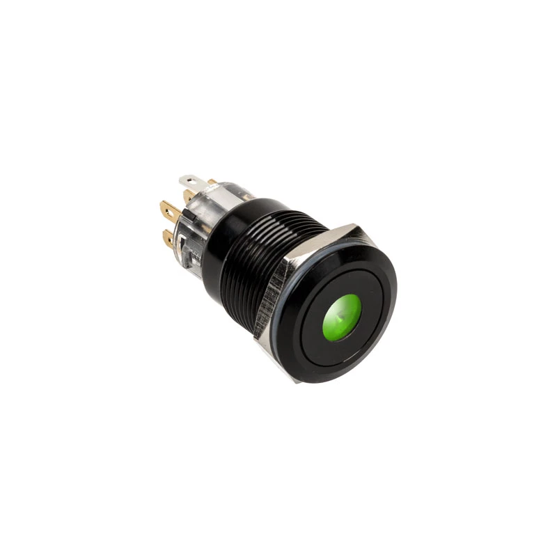 DimasTech Vandalism Switch/Button 19mm Juodaline Dot RGB PD218