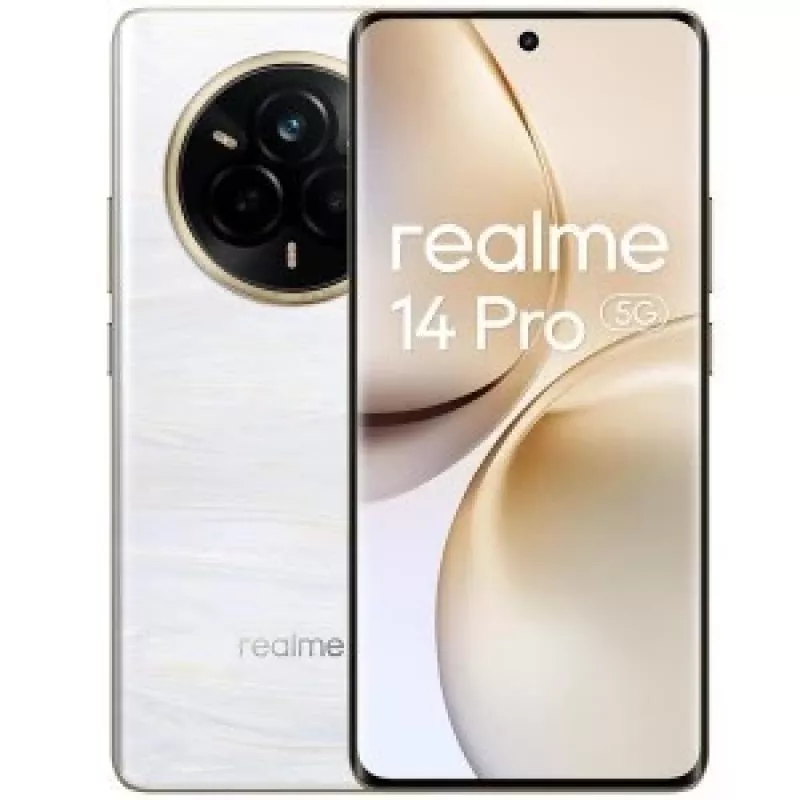 realme 14 Pro 5G 17,2 cm (6,77) Dual SIM Android 15 USB Type-C 8 GB 256 GB 6000 mAh Balta