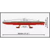 Plastikinis modelio rinkinys Cobi Lenkijos submarinas ORP Sep 1:300 mastelis (COBI-4856)