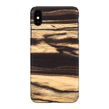 man and wood telefono dėklas iPhone XS Max — balta juodmedžio juoda