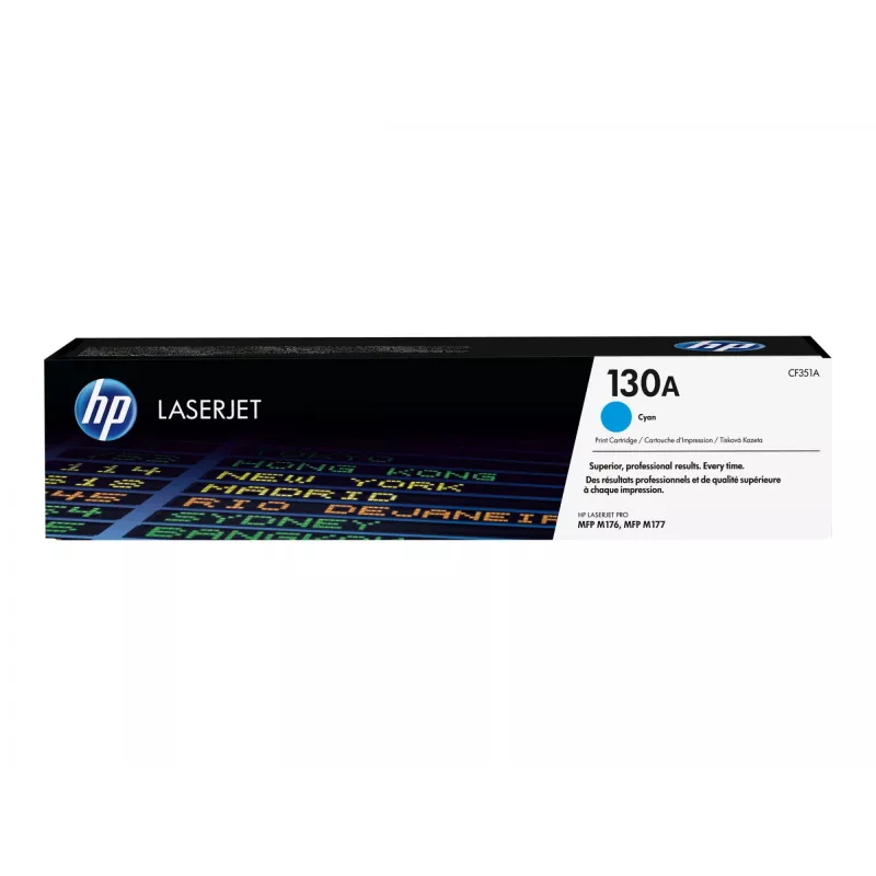HP 130A Žydra originali LaserJet tonerio kasetė, 1000 puslapių, žydra, 1 vnt.