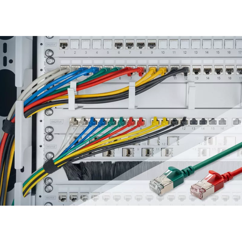 Tinklo kabelis Digitus CAT 6A F/FTP RJ-45 2 m Pilkas