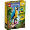 LEGO konstravimo rinkinys Egzotiška papūga 31136 — Creator parodomasis modelis, 253 dalys, 220×120×110 mm