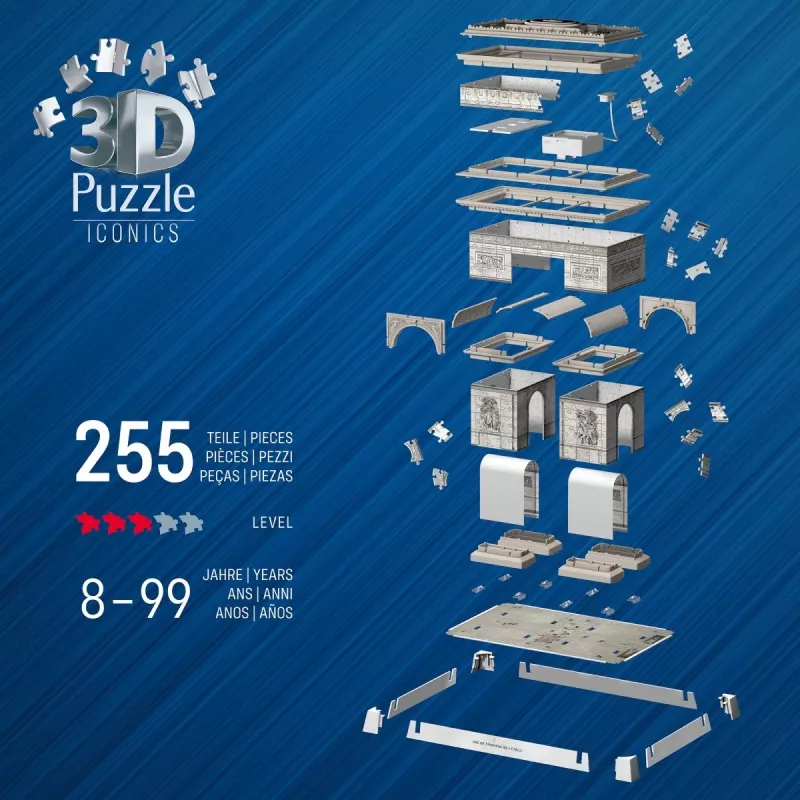 3D dėlionė Ravensburger 12008029 Pastatai 269 mm x 239 mm