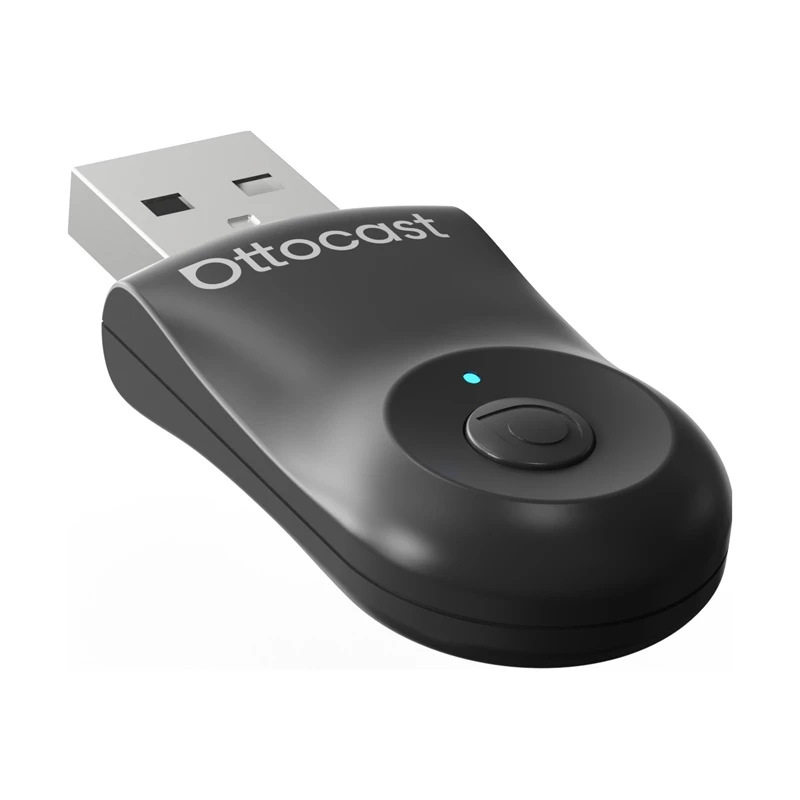 Belaidis adapteris Ottocast CA505-T 2-in-1 Bluetooth ir Wi‑Fi automobilio informacinei pramogų sistemai