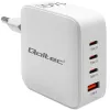 Įkroviklis QOLTEC 51828 140W GaN 3×USB‑C PD + 1×USB‑A QC 3.0 – kelių prievadų greitasis įkroviklis