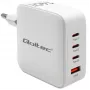 Įkroviklis QOLTEC 51828 140W GaN 3×USB‑C PD + 1×USB‑A QC 3.0 – kelių prievadų greitasis įkroviklis