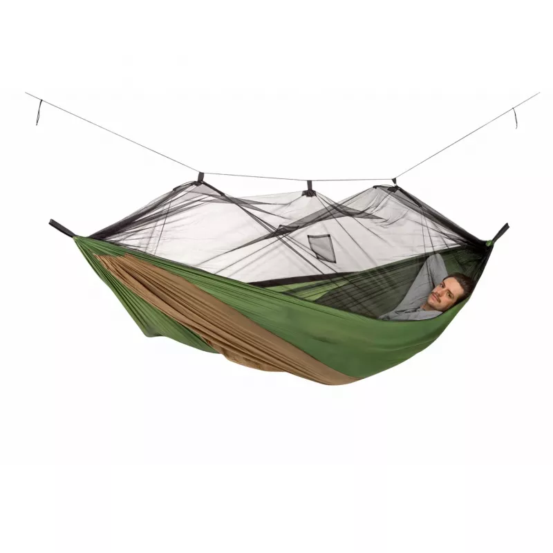 Adventure Moskito Hammock Thermo AZ-1030430, stovyklavimo hamakas žalias/rudas