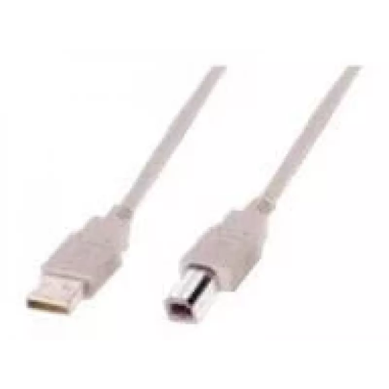 Assmann USB jungiamasis kabelis. tipas A - B M/M. 1,8 m. tinkamas USB 2.0. UL. smėlio spalvos (AK-300102-018-E)