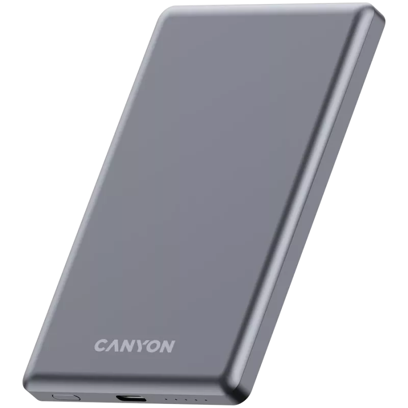 Canyon OnPower 505 - Powerbank - 5.000 mAh - į USB-C - iš USB-C PD 20W + belaidis magnetinis 1
