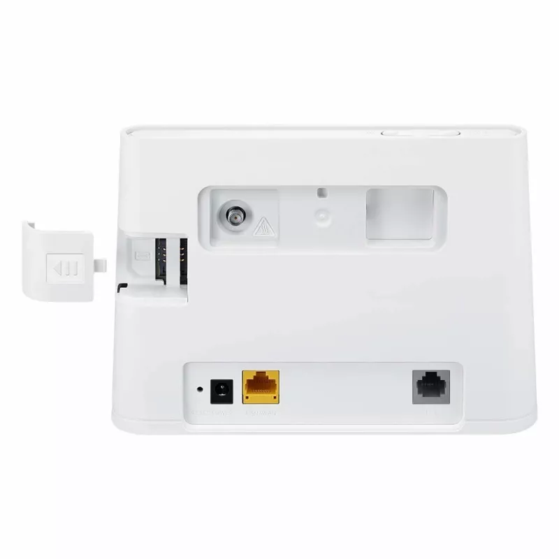 Belaidis stalinis maršrutizatorius HUAWEI B311-221 Vienos juostos 2,4 GHz Wi‑Fi 4 (802.11n), Gigabit Ethernet, 4G LTE, SIM lizdas, RJ-11, 12V 1A, baltas