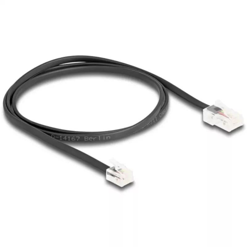 Tinklo kabelis DeLOCK 88035 RJ45 į RJ11 1m Juodas