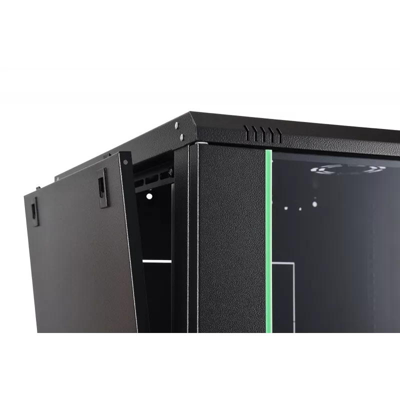 Prie sienos montuojama tinklo spinta DIGITUS Dynamic-N DN-37111 — 12U, 600x600 mm, IP20, raktinis užraktas