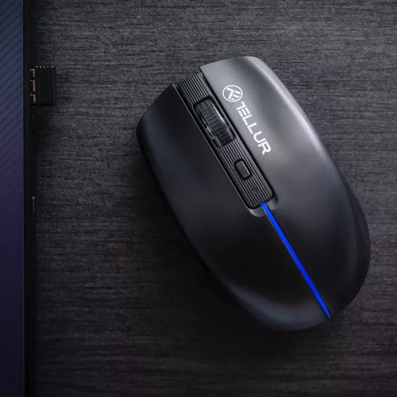 Tellur Silent Click Wireless pelė Juoda