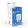 Išmanusis lizdas SAVIO AS-01 16A Wi‑Fi 2.4 GHz, E/F tipo kištukas, 220–240 V, 3680 W, baltas