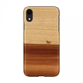 man and wood telefono dėklas skirtas iPhone XR — juodas, apsauginis minkštas apvalkalas
