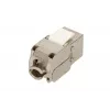 Extralink Keystone CAT6A STP RJ45 kampinis metalinis keystone lizdas, vieno prievado