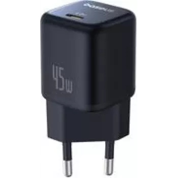 Įkroviklis Baseus PicoGo GaN 45 W USB-C PD juodas – kompaktiškas USB-C PD 45 W GaN įkroviklis