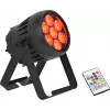 LED PAR šviestuvas EUROLITE AKKU IP PAR 7 QCL CRMX MK2 — maitinamas baterijomis RGBW apšvietimo prietaisas su QCL šviesos diodais ir CRMX