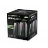 Garsiakalbiai stereo 2.0, 6W, jungtis Jack 3.5mm, maitinimas USB, Esperanza Rainbow Nortec 95855, RGB apšvietimas, juodi