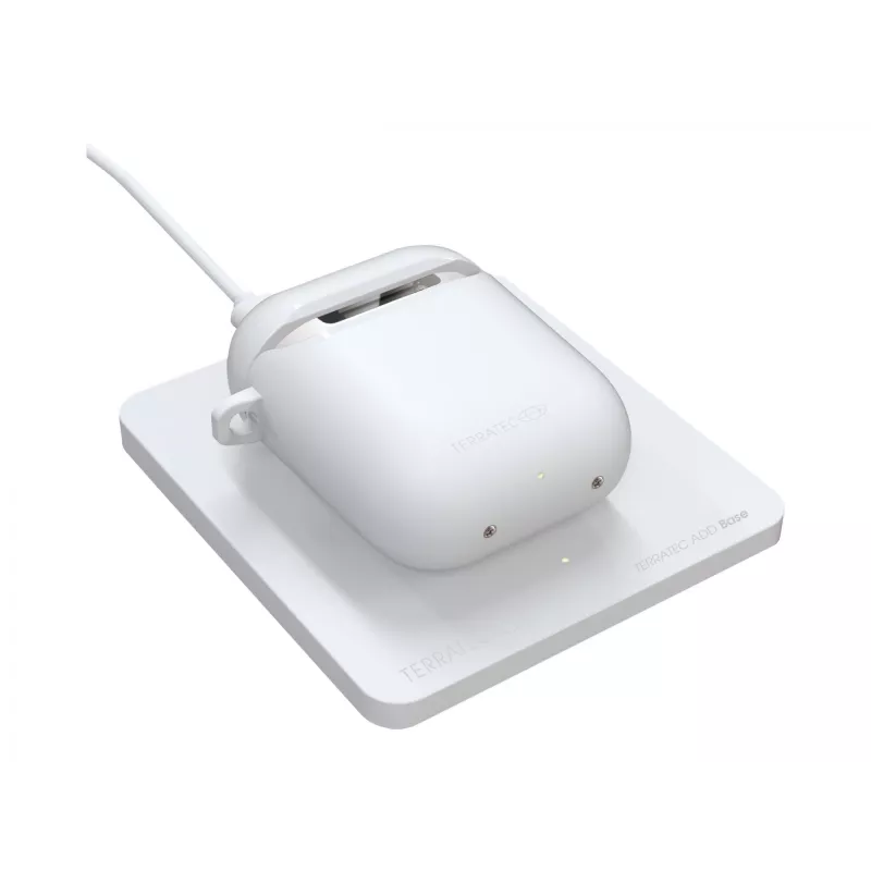Laidinio įkrovimo stotelė Terratec ADD Base balta USB belaidis įkrovimas patalpoms