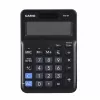 Stalinis pagrindinis skaičiuotuvas CASIO MS-8F – 8 skaitmenų, baterija/saulės energija, 26 klavišai, valiutos ir mokesčių funkcijos, pelno skaičiavimas, juodas