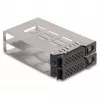 Kaupimo įrenginio dėklas DeLOCK plonas Bay Mobile Rack 2 x 2,5 colio U.2 NVMe SSD juodas
