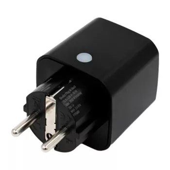 Shelly Plug PM Gen3 Matter 13A išmanusis lizdas, juodas