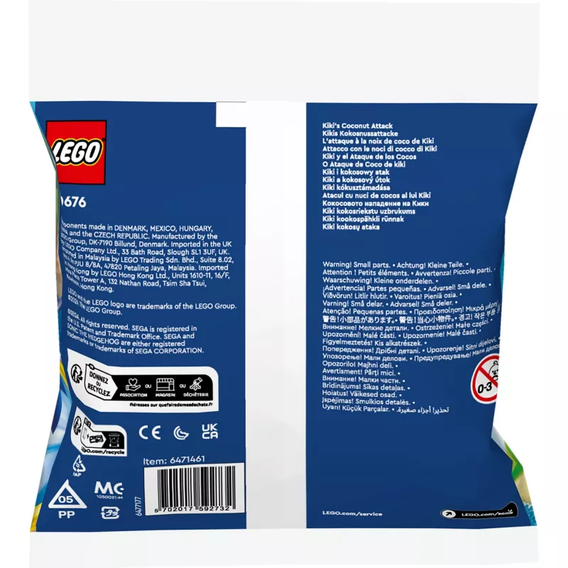 LEGO SONIC THE HEDGEHOG 30676 Kiki's Coconut Attack