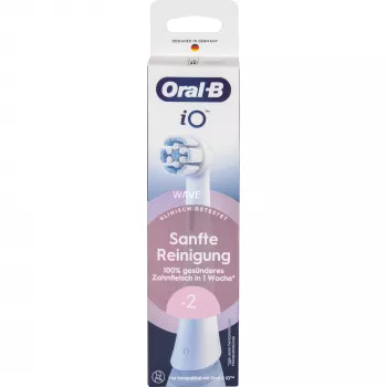 Elektrinio dantų šepetėlio keičiamos galvutės Oral-B iO Gentle Cleaning White, 2 vnt. pakuotė