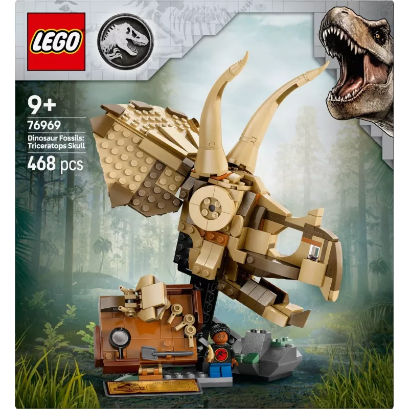 LEGO JURASSIC WORLD 76969 Dinozaurų fosilijos: Triceratopso kaukolė